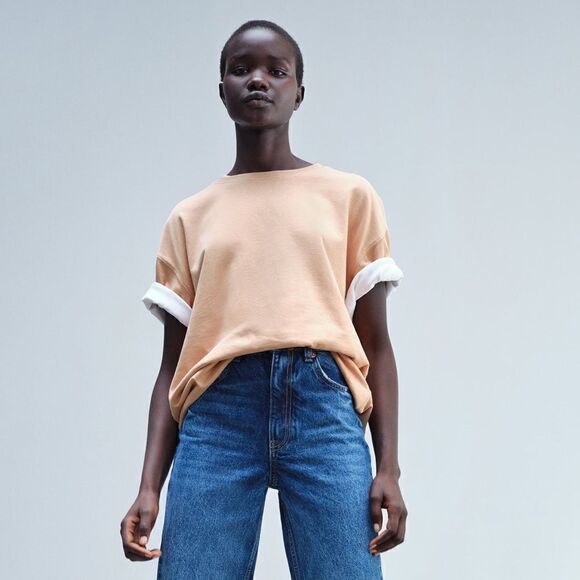 ZARA OVERSIZED T-SHIRT  - Picture 3 of 6